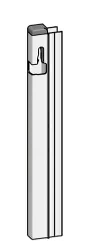 Låsprofil T50. Lämhöjd 400 vänster